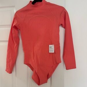 Lululemon Coral Long Sleeve Zip-Back Paddle Swimsuit